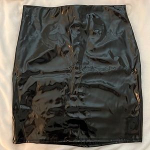 Faux Leather Skirt Size: Small